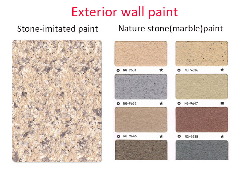 Exterior wall paint marble paint stone paint