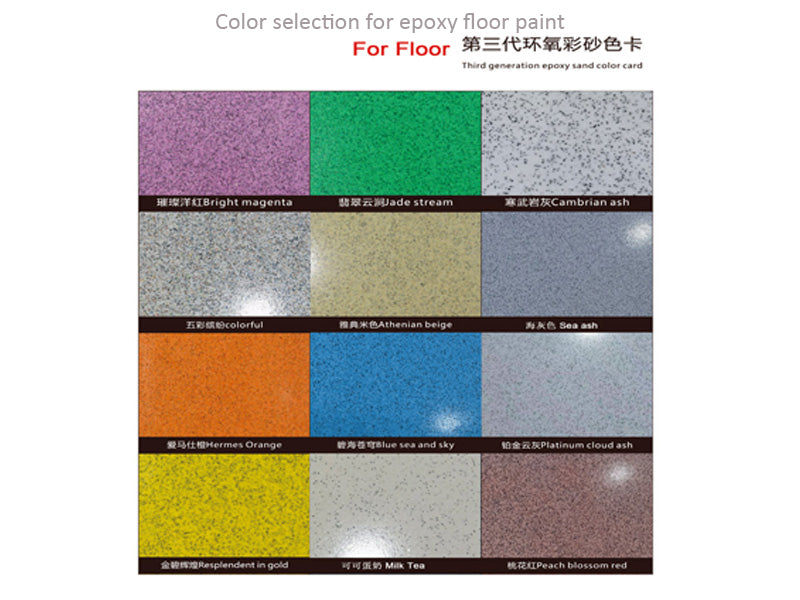 Epoxy floor paint self-leveling